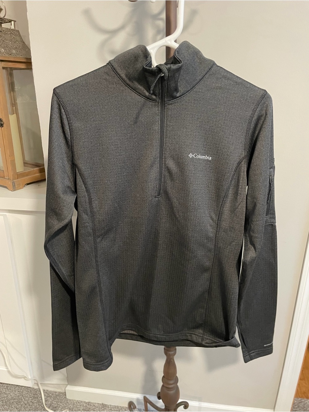 Columbia Black Half-Zip Ski Pullover Jacket